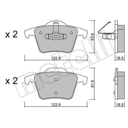 METELLI 22-0688-0 Brake Pads Set