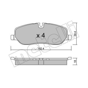 METELLI 22-0693-0 Klocki hamulcowe