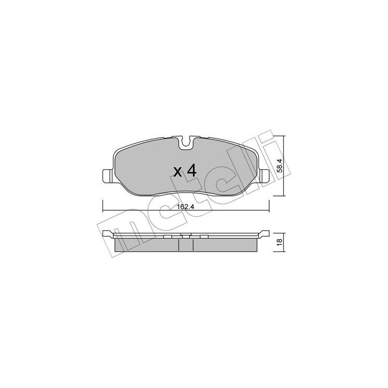 METELLI 22-0693-0 Pastillas de freno