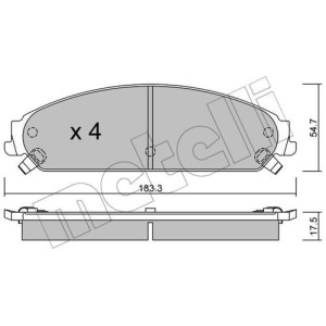 METELLI 22-0717-0 Brzdové platničky