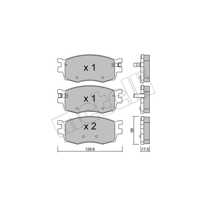 METELLI 22-0724-0 Brake Pads Set Front for