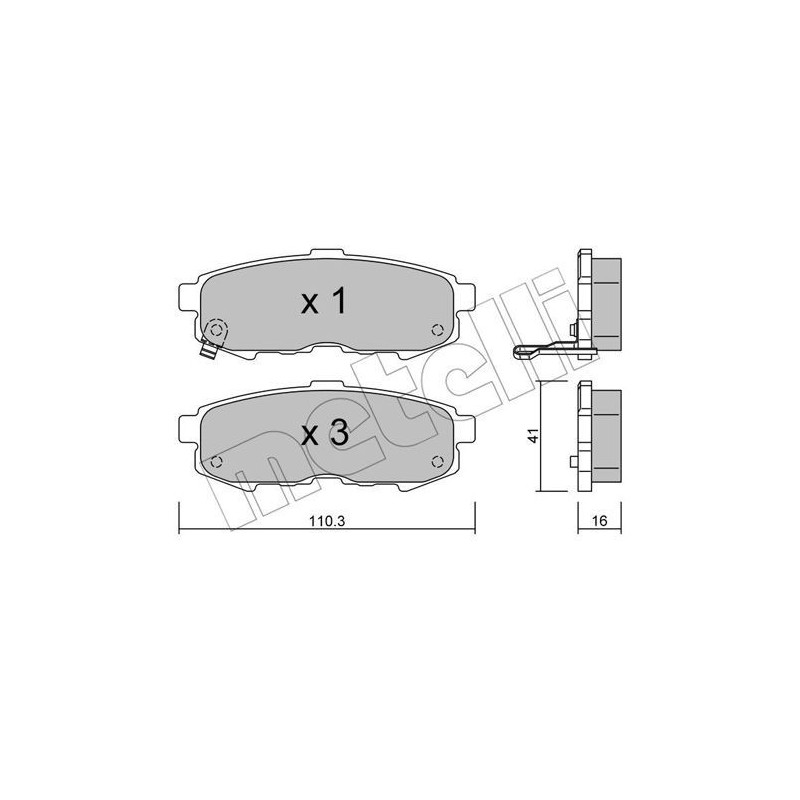 METELLI 22-0735-0 Klocki hamulcowe