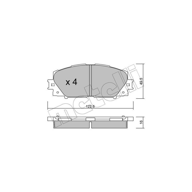 METELLI 22-0745-1 Brake Pads Set