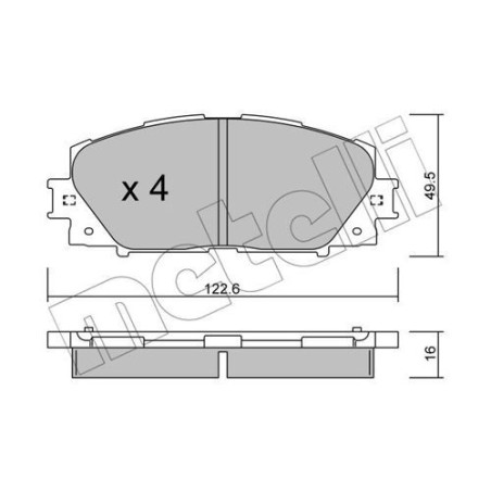 METELLI 22-0745-1 Plaquettes de frein
