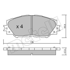 METELLI 22-0747-0 Brake Pads Set