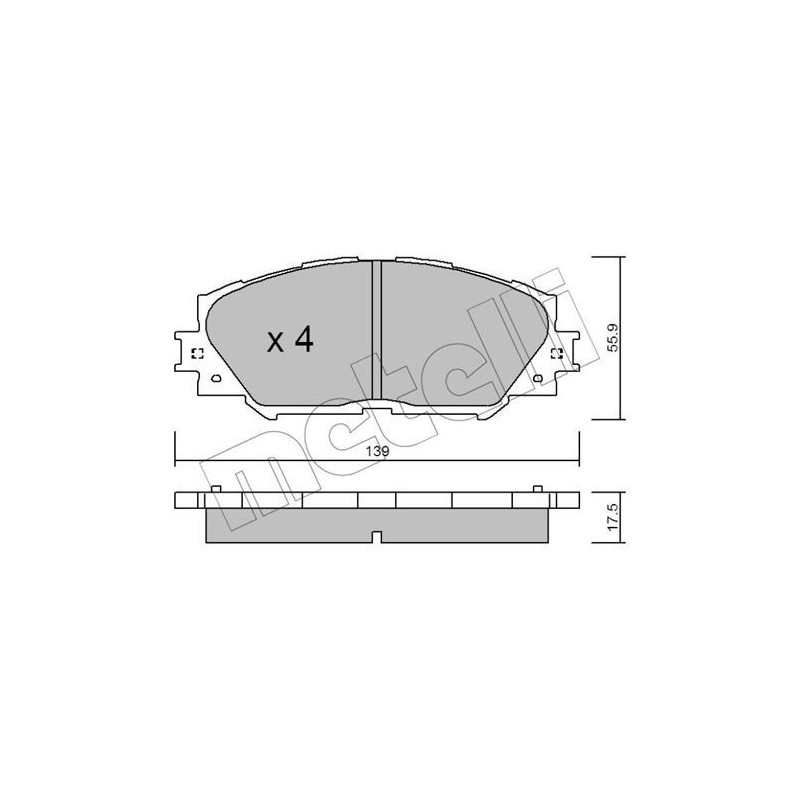 METELLI 22-0747-0 Plaquettes de frein