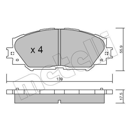 METELLI 22-0747-0 Brake Pads Set