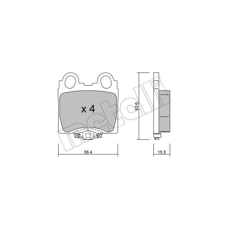 METELLI 22-0758-0 Bremsbeläge