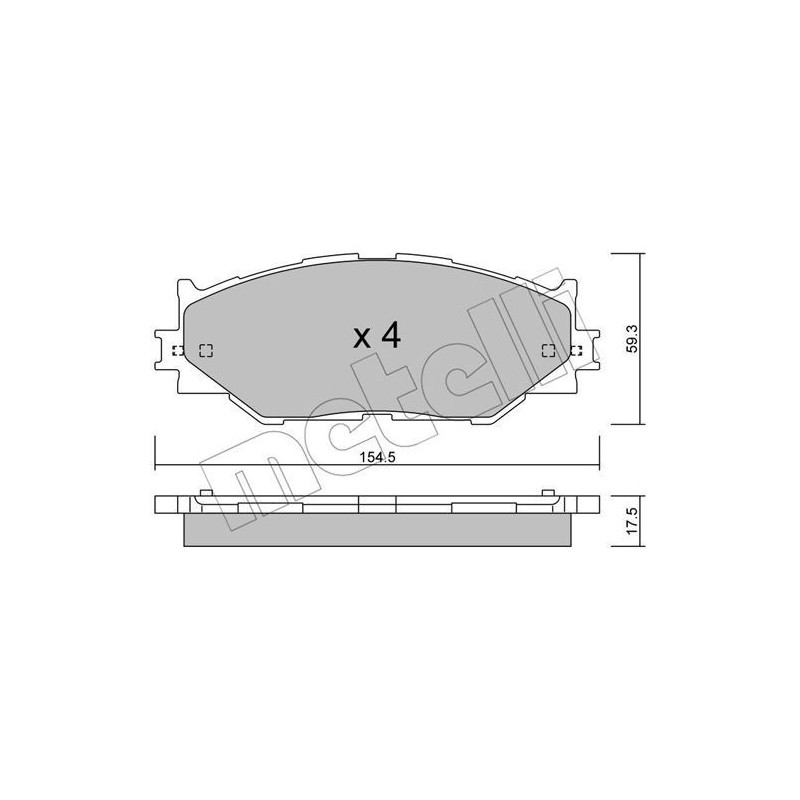 METELLI 22-0760-0 Brzdové platničky