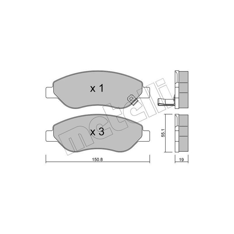 METELLI 22-0777-0 Plaquettes de frein