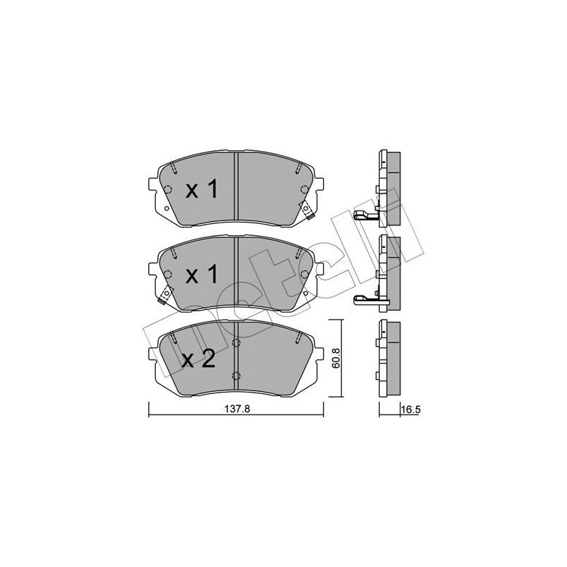 METELLI 22-0783-0 Pastillas de freno