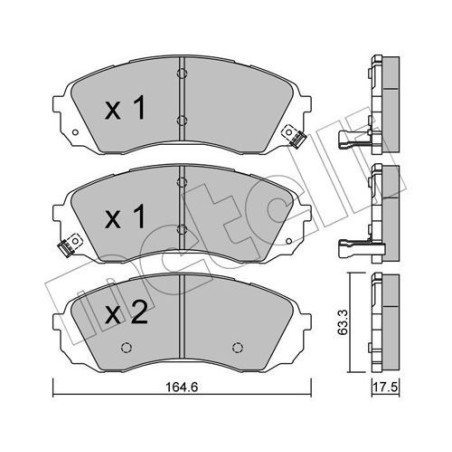 METELLI 22-0785-0 Plaquettes de frein