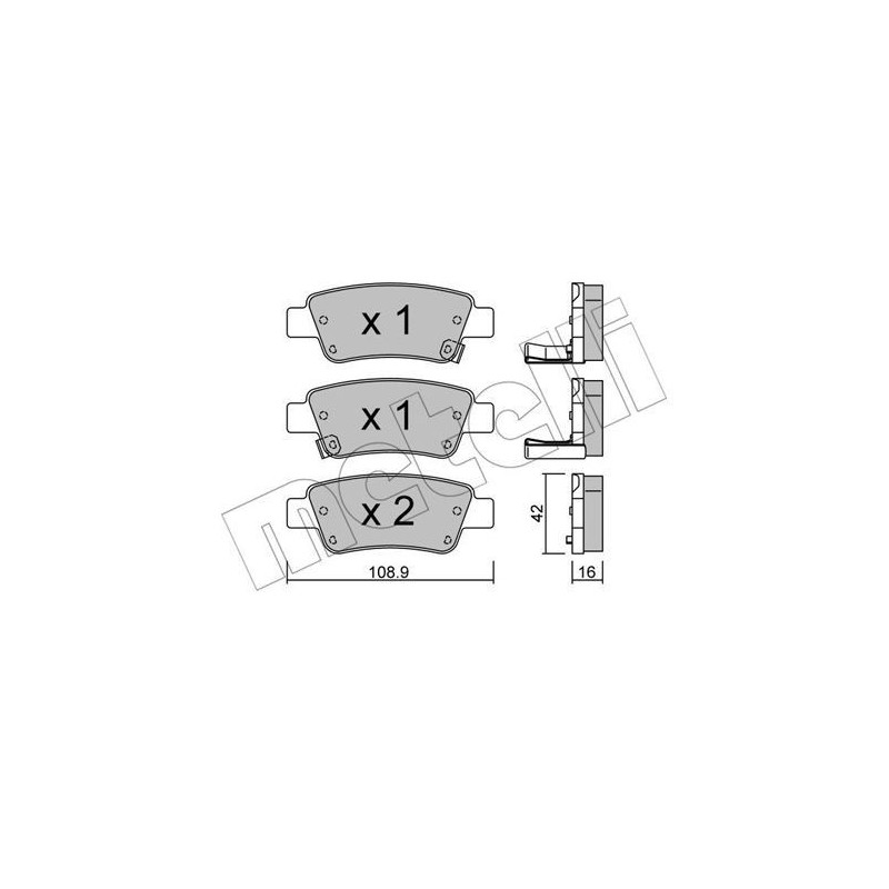 METELLI 22-0790-0 Pastiglie freno