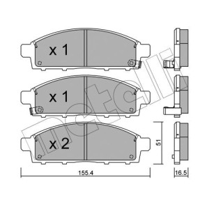 METELLI 22-0791-0 Bremsbeläge