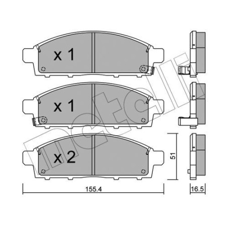 METELLI 22-0791-0 Bremsbeläge