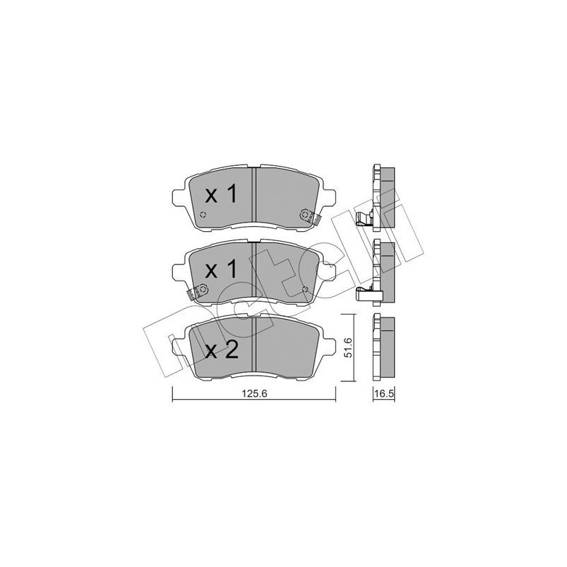 METELLI 22-0793-1 Klocki hamulcowe