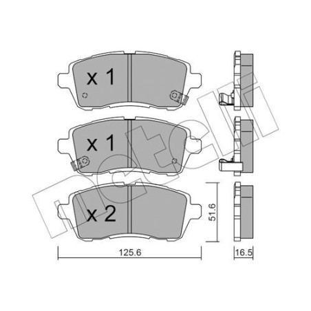 METELLI 22-0793-1 Bremsbeläge