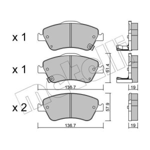 METELLI 22-0794-0 Brzdové platničky