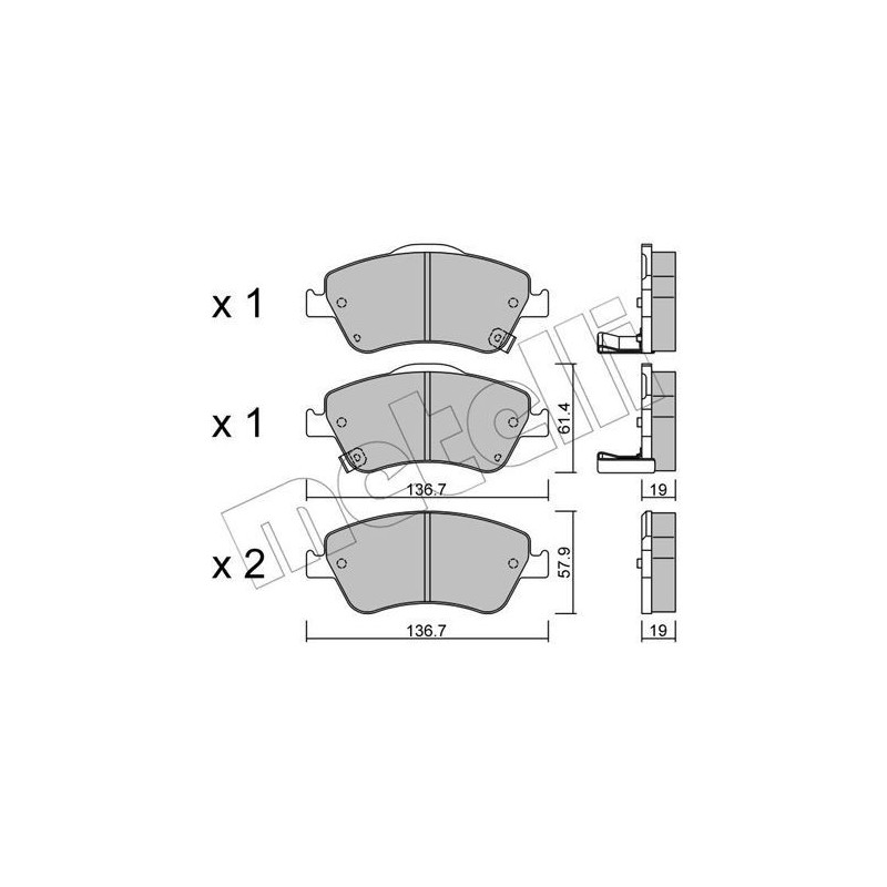 METELLI 22-0794-0 Plaquettes de frein