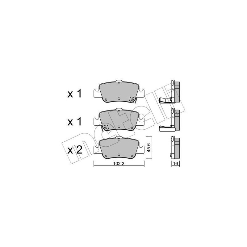 METELLI 22-0796-0 Plaquettes de frein