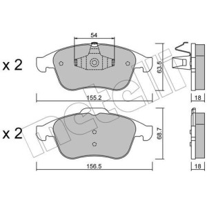 METELLI 22-0803-0 Bremsbeläge