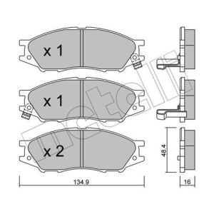 METELLI 22-0810-0 Bremsbeläge