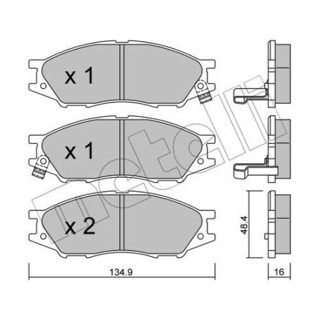 METELLI 22-0810-0 Klocki hamulcowe