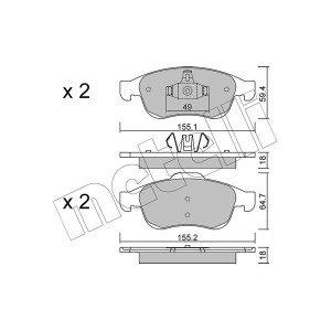 METELLI 22-0817-0 Brzdové platničky