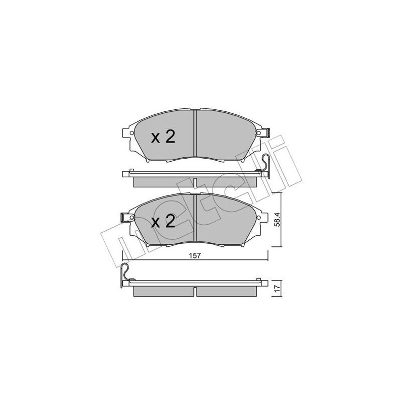 METELLI 22-0819-0 Bremsbeläge