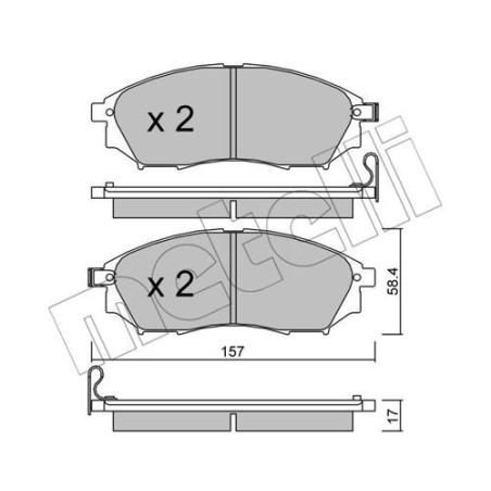 METELLI 22-0819-0 Pastiglie freno