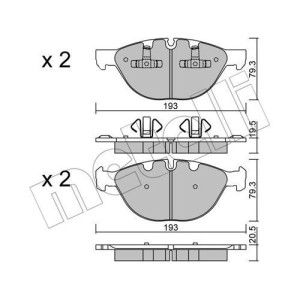 METELLI 22-0823-0 Brzdové platničky