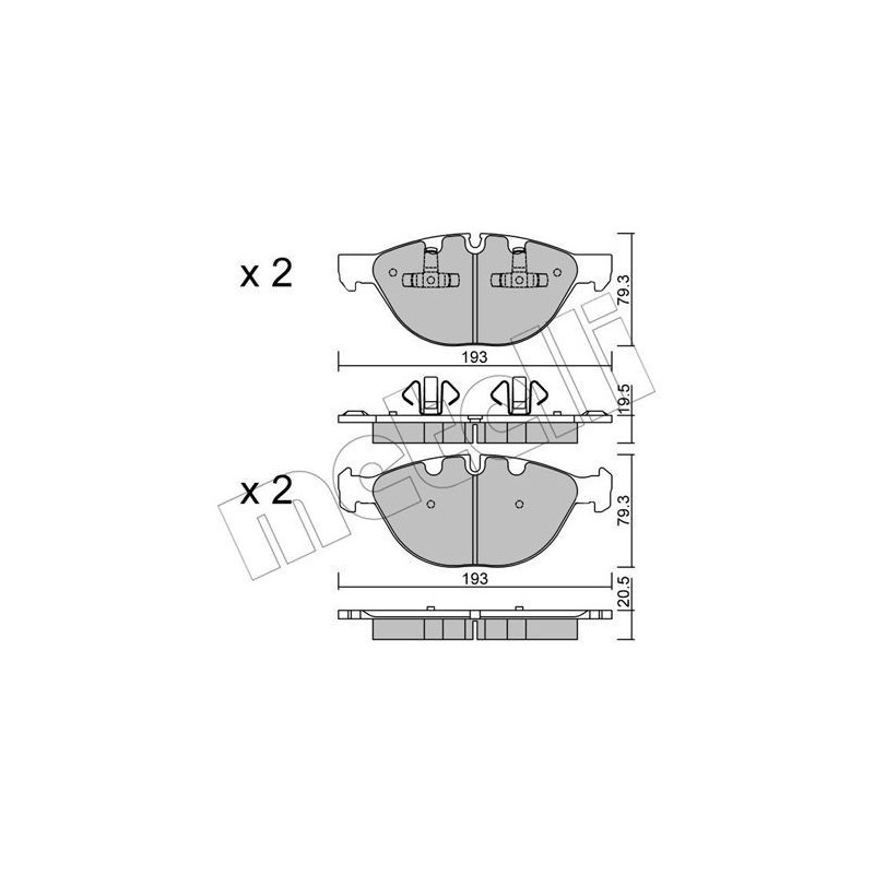 METELLI 22-0823-0 Brake Pads Set