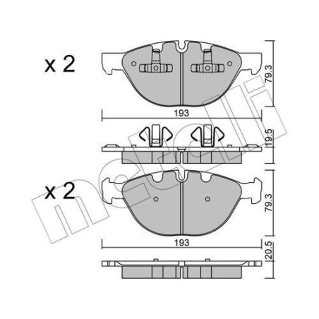 METELLI 22-0823-0 Brzdové platničky
