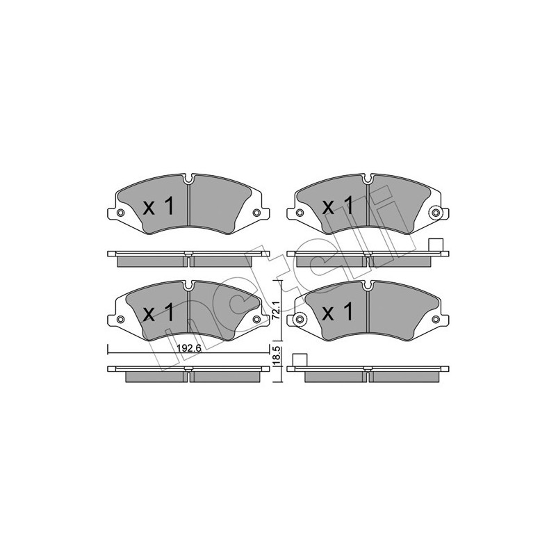 METELLI 22-0836-6 Brzdové platničky