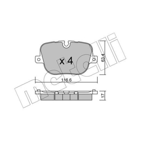 METELLI 22-0837-0 Pastiglie freno