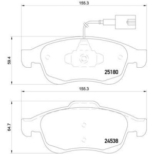 BREMBO P 23 148 Plaquettes de frein avant pour Alfa Giulietta