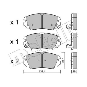 METELLI 22-0841-0 Klocki hamulcowe