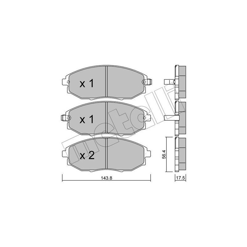 METELLI 22-0845-0 Klocki hamulcowe