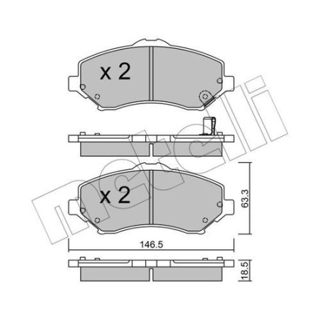 METELLI 22-0862-1 Bremsbeläge