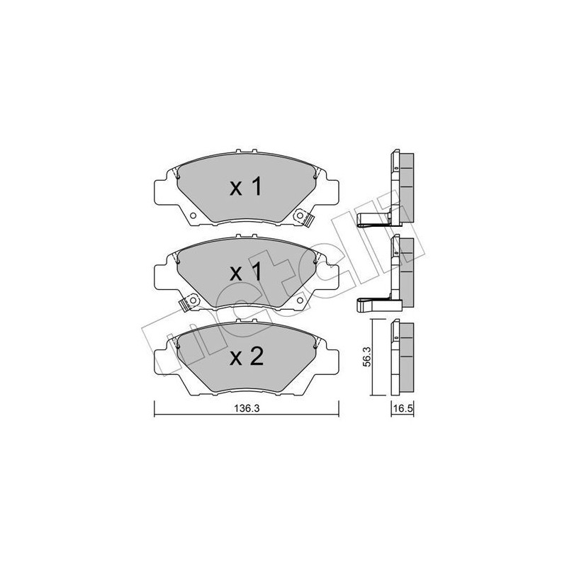 METELLI 22-0865-0 Klocki hamulcowe