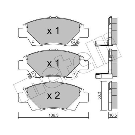 METELLI 22-0865-0 Brzdové platničky