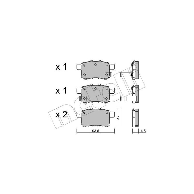 METELLI 22-0868-0 Klocki hamulcowe