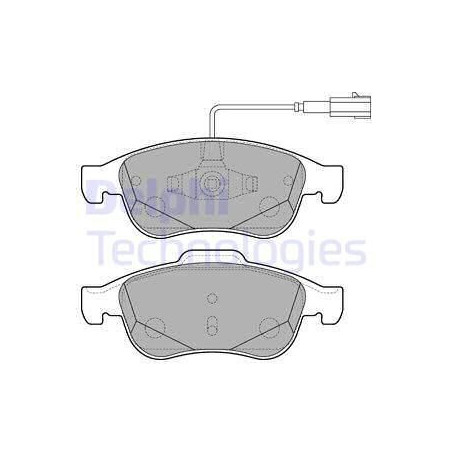 Brake Pads Set Front for Alfa Romeo Giulietta DELPHI LP2220