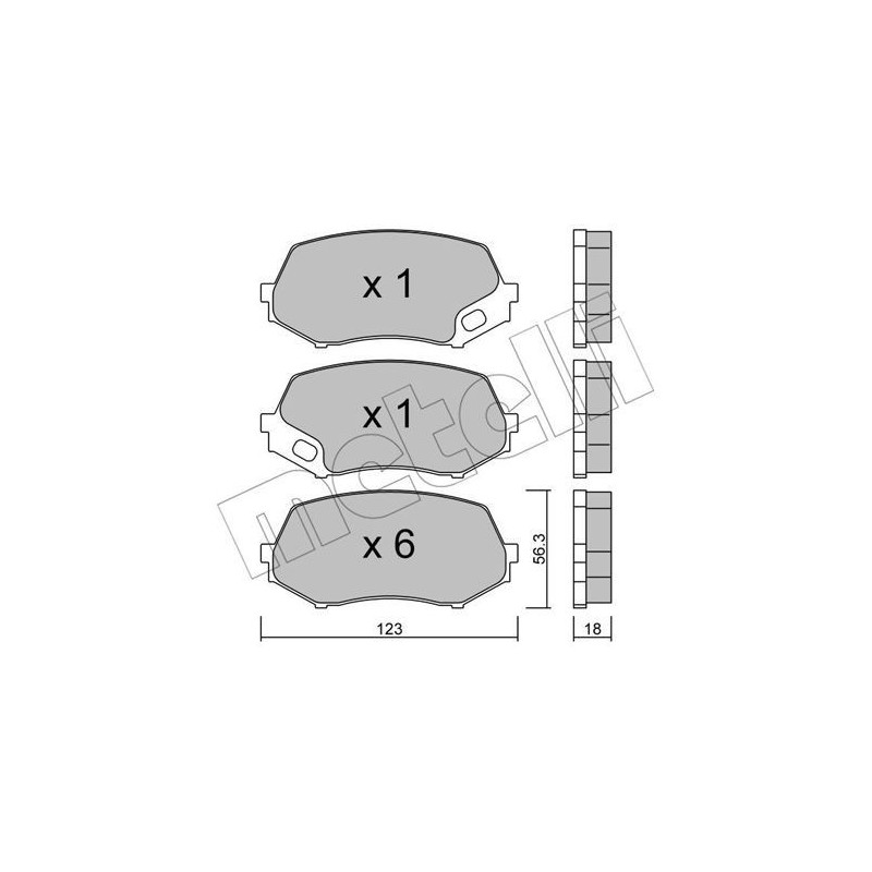 METELLI 22-0874-0 Plaquettes de frein