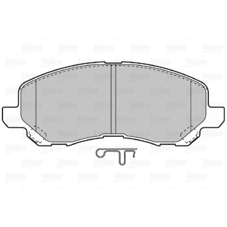 Plaquettes de frein Avant pour Chrysler Citroen Jeep Lancia Mitsubishi Peugeot VALEO 598886