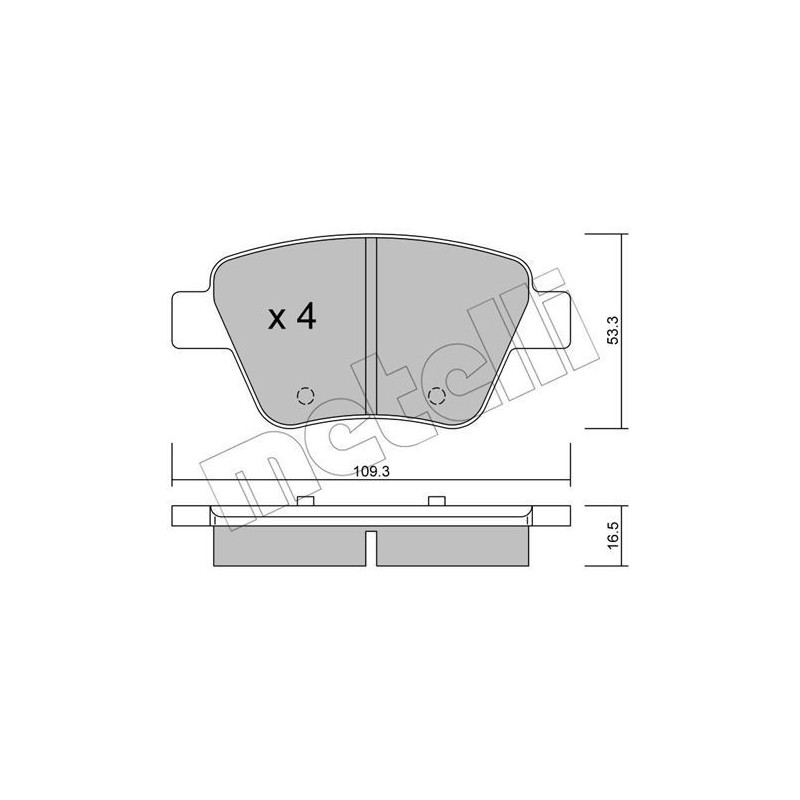 METELLI 22-0889-0 Klocki hamulcowe