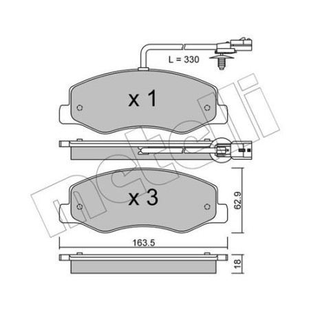 METELLI 22-0900-0 Brake Pads Set