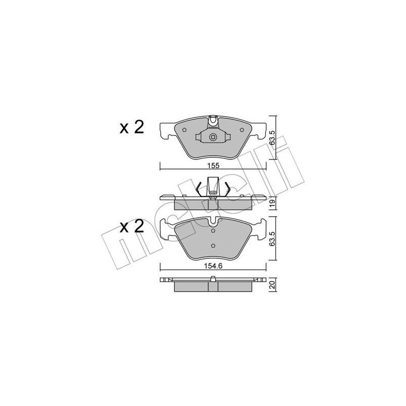 METELLI 22-0917-0 Plaquettes de frein