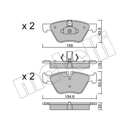 METELLI 22-0917-0 Brzdové platničky
