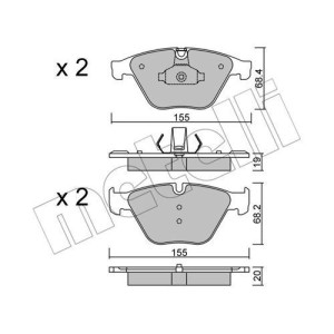 METELLI 22-0918-0 Brzdové platničky